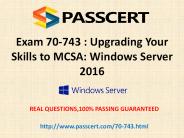 Microsoft 70-743 exam practice test