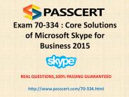 Skype for Business 70-334 dumps