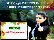 BUSN 258 PAPERS Exciting Results - busn258papers.com