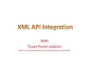 XML API Integration