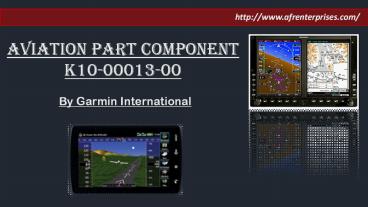 K10-00013-00 – An Aviation Display Unite By Garmin International