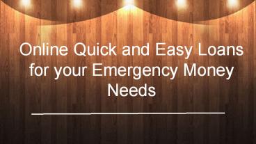 Fast Personal Loans | same day personal loans online