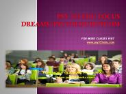 psy 355 edu Focus Dreams/psy355edudotcom