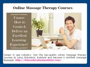 Certification For Massage Therapist