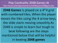 play 2048 online PowerPoint PPT Presentation