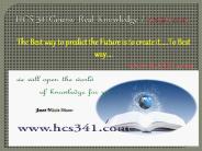 HCS 341Course Real Knowledge / hcs341 dotcom