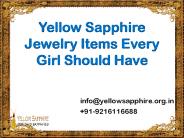 Yellow Sapphire Jewelry Items Every Girl Should Have