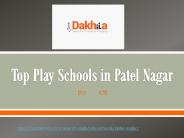 Best Play School in Patel Nagar