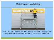 Lightweight scaffolding