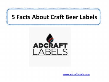 5 Facts About Craft Beer Labels