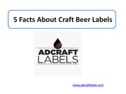 5 Facts About Craft Beer Labels