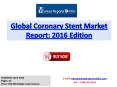 Coronary Stent Market Global Trends, Size, Growth Drivers and Competitive Landscape Analysis PowerPoint PPT Presentation
