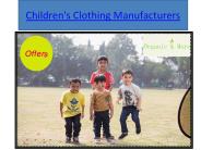 Children's clothes suppliers