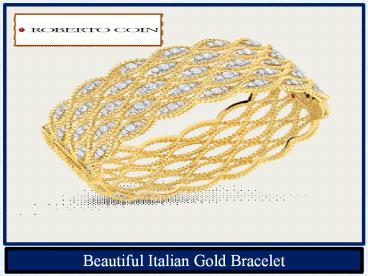 Beautiful Italian Gold Bracelet