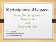 Assignment and Homework Help at Low Price