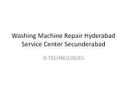 Washing Machine Repair Hyderabad Service Center Secunderabad