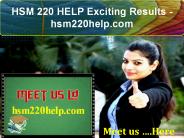 HSM 220 HELP Exciting Results - hsm220help.com