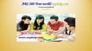 ABS 200 Your world/uophelp.com