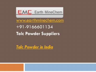 Talc powder in India (1)
