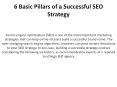 6 Basic Pillars of a Successful SEO Strategy PowerPoint PPT Presentation
