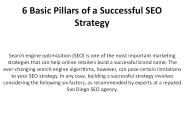 6 Basic Pillars of a Successful SEO Strategy