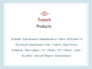 Step Down Transformer Manufacturers