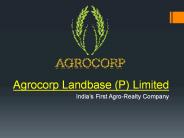 Agricultural Land Investment - Agrocorp Global