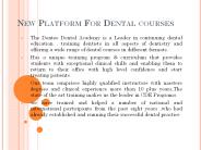 New Platform For Dental courses