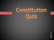 U.S. Constitution Quiz