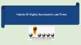 Habits Of Highly Successful Law Firms PowerPoint PPT Presentation