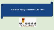 Habits Of Highly Successful Law Firms
