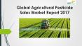Global agricultural pesticide sales market report 2017 PowerPoint PPT Presentation