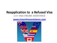 Reapplication to a Refused Visa with VISA ONLINE ASSISTANCE
