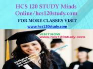 HCS 120 STUDY Minds Online/hcs120study.com