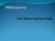 Gin Subscription Club