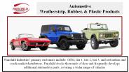 Automotive Weatherstrip | Fairchild Industries Inc.
