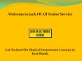 musical instrument lessons PowerPoint PPT Presentation
