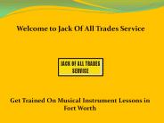 musical instrument lessons