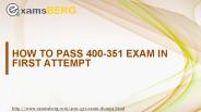 Free 400-351 Practice Test Questions (PDF & Engine)