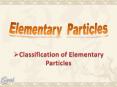 Elementary Particles Classification PowerPoint PPT Presentation