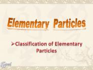Elementary Particles Classification