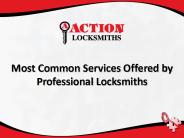 Most Common Services Offered by Professional Locksmiths