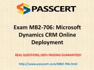 Microsoft MB2-706 exam practice test