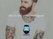 Learn How To Grow a Thick beard Quickly