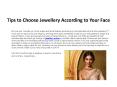 Tips to Choose Jewellery According to Your Face
