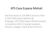 ATS Casa Espana Mohali