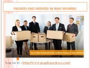 Best Movers and Packers In Navi Mumbai