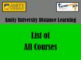 Amity university distance learning - list of all courses PowerPoint PPT Presentation