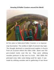 Amazing Roller Coasters around the World