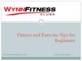Fitness and Exercise Tips for Beginners.pptx PowerPoint PPT Presentation